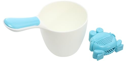 Beatifufu Wasserschöpfkelle für Babyparty aus Blauem Pp Multifunktionaler und Abnehmbarer Wasserlöffel für Babys zum Baden und Blumen Gießen