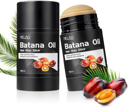 flintronic 2PCS Barra de Cera para el Cabello, Cera para el Pelo, Palo de Goma para el Cabello sin Grasa, Agarre Fuerte, para Pelucas, Pelos Ssueltos, Encrespamiento, Cabello de Bebé (30g)