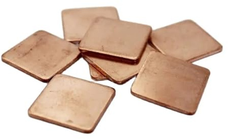 Ren kopparplåt, , kylfläns, värmeplatta, GPU, CPU, bärbar dator, 0,1 mm, 0,3 mm–1 mm, 1,2 mm, 1,5 mm, 2 mm (1,2 x 20 x 20 mm 1 st.)