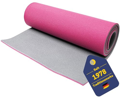 Best Sporting Yoga Matte 200x60x1,3cm I Gymnastikmatte, ideal als Yogamatte, Fitness Matte oder Pilatesmatte I Sportmatte Fitnessmatte rutschfest I Yoga Mat aus schadstoffgeprüftem PE (Pink)
