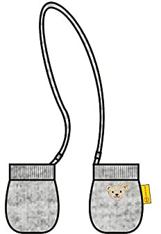 Steiff Baby - Jungen wanten F ustlinge, NIMBUS CLOUD, 3 EU