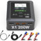 OVONIC Lipo Cargador 200W 15A AC200W DC300W Cargador de Equilibrio Dual para 1-6S Li-Ion NiCd NiMH LiHV RC Batería RC Modelos (X1)