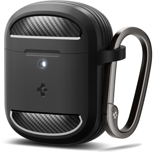 Spigen Rugged Armor Case Compatible with Google Pixel Buds Pro 2/1 (2024/2022) - Matte Black