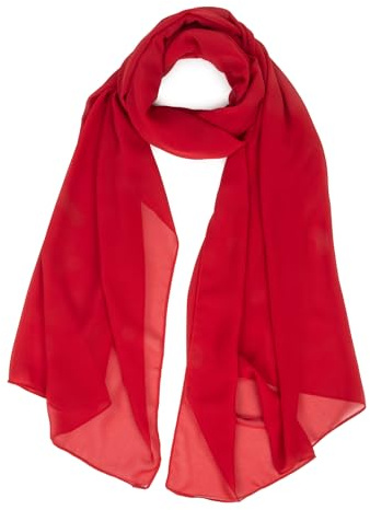 Women Chiffon Scarf Lightweight Fashion Shawl Wrap Soft Sheer Scarves | Lightweight chiffon scarf for women, elegant shawl wrap for weddings, travel, daily outfits and sun-proof (70.9*27.6'')