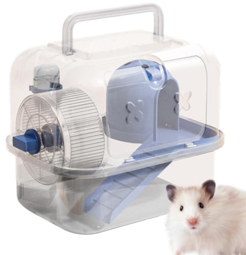 Trasportino da viaggio per criceti, piccoli animali, per uscire, trasportino portatile da viaggio per piccoli animali domestici, per criceti, ricci, gerbilli