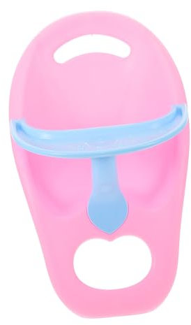 Yardwe Puppen-Esszimmerstuhl Puppenhochstuhl Hochstuhl für Puppen Puppenhauszubehör Zubehör für Babypuppen Babypuppen-Hochstuhl Puppenhausmöbel Plastik Rosa