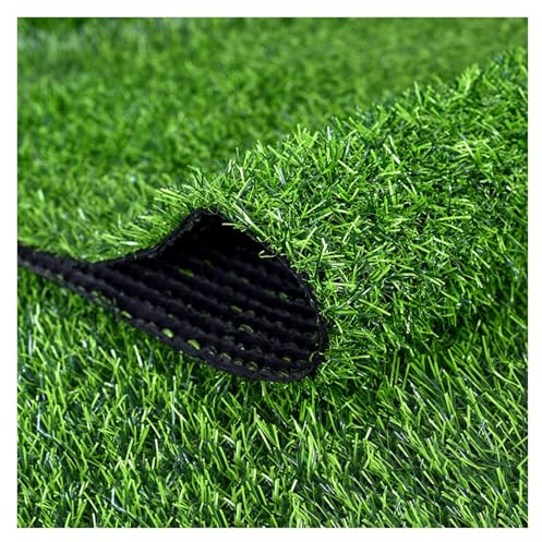 MYJIO Moquette Exterieur Faux Gazon Réaliste Faux Gazon Extérieur sous-Couche de Gazon Artificiel pour Jardin Tapis Patio Balcon (1x5m/3.28x16.4ft)