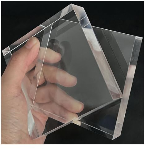 Plastakrylark Transparent Variabla Storlekar att V Akrylskivor i flera storlekar, 20 mm tjocklek(12cm x 12cm(2pcs))