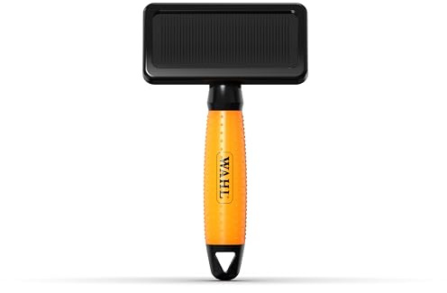 WAHL Slicker Brush Medium - Spazzola per toelettatura, spazzola per cani e gatti, strumenti per la toelettatura degli animali domestici, animali a pelo lungo e corto, manico in gel, arancione