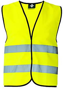 korntex Warnweste Standard - schwarzer Saum gelb S