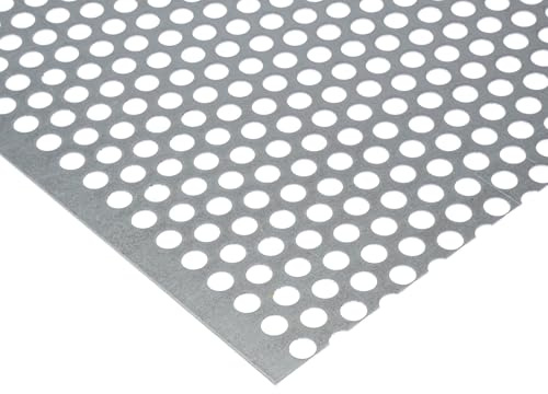 Lochblech Stahl Verzinkt RV 8-12 1,5 mm stark Individueller Zuschnitt nach Maß (1000 mm x 400 mm)