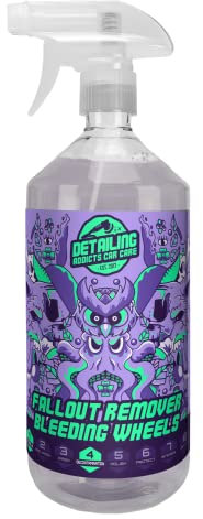 Detailing Addicts Car Care - Fallout Remover - Bleeding Wheels 1L – pH Neutral Reactive Formula – Targets Iron, brake dust and Airborne Contaminants