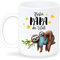 Geschenke für Papa Tassendruck mit Spruch Bester Papa der Welt, Kaffee-Tasse Faultier Geschenk, 350ml, Keramik Kaffeebecher für Vatertag Weihnachten Geburtstag Geschenke
