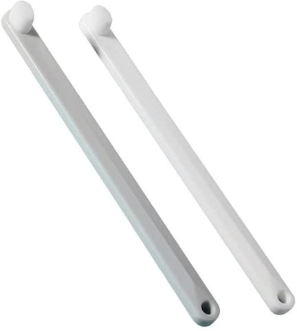 2 Pcs Small Dog & Cat Toothbrush - Soft, 360° Round Teeth Care (White + Grey, Long)
