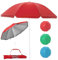 Stephans Möbelbörse Sonnenschirm - Strandschirm - Gartenschirm - Balkonschirm - Sonnenschutz - LSF 30+ - inklusive Tragetasche, Neigefunktion, Höhenverstellbar - 160cm (Rot)