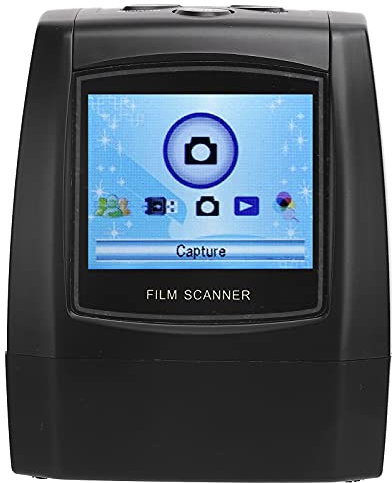Digital Film & Dia Scanner, Konvertiert 35 Mm, 135, 126, 110, Super 8, Filmnegative und Dias in 14/22 MP JPEG-Bilder, 2,4 LCD-Bildschirm, Easy Load Filmadapter für XP/Vista