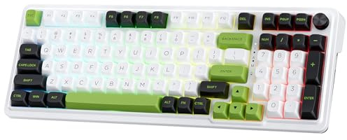 Redragon K686 Pro 98 Teclas inalámbrico Gasket RGB Gaming Teclado mecánico de 3 Modos con Control de botón dedicado Hot-Swap y 5 Capas de amortiguación de Ruido, US Layout