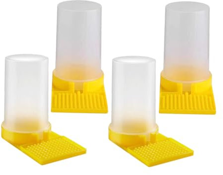 Milisten 4stücke Bienenfutterspender Wasser Für Imker Bienenwasserspender Bienenstock-futterspender Pp-material Leicht Zu Reinigen Praktisch Für Imker