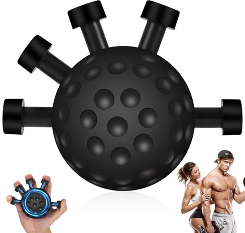 Hixava Nouvel Entraîneur de Force de Poignée,2025 Finger Grip Strengthener Doigt Renforceur de Poignée de Doigt Pour Musiciens Sportifs Grimpeurs Boxeurs Réhabilitation Renforce la Main (Noir)