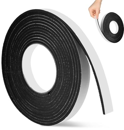 1PCS Rubber Tape, Self-Adhesive Rubber Grip Tape, 20MMX4MMX5M Anti Slip Waterproof Self Amalgamating Tape, Peel and Stick Strong Adhesive, for Enhanced Traction and Safety, for Table Legs, Handles