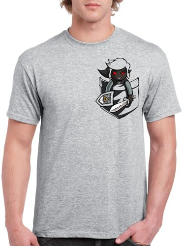 the Fan Tee Camiseta de Adulto de Hombre Divertidas Bolsillo Gracioso y Divertido, Humor, Terror, Risas, Video Juegos, Anime, Caricaturas Dark Link. 010 M