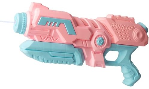 Rosa vattenpistol 650cc stor vattenpistol för barn Vuxna 26-33 fot lång räckvidd Kraftfull Super Soaker Water Blaster Shooter, Summer Beach Pool Water Fight Squirter Leksaker för flickor