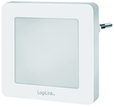 LogiLink LED013 - LED Nachtlicht / Beleuchtung mit Dämmerungssensor und 2 Helligkeitsstufen