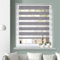 Grandekor Doppelrollo Klemmfix ohne Bohren Marmor Grau 100x120cm(Stoffbreite 96cm) Fenster Rollos für innen Klemmrollos Duo Rollos für Fenster ohne Bohren mit Bohren Privatschutz Zebrarollo