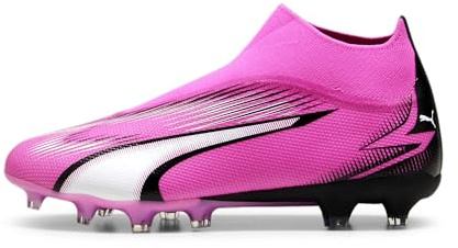 Puma Men Ultra Match+ Ll Fg/Ag Soccer Shoes, Poison Pink-Puma White-Puma Black, 44.5 EU