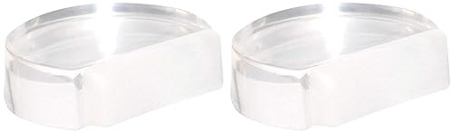 WAGNER Bodentürstopper CLEAR - 40 x 16 mm, hochwertiger Kunststoff, transparent, selbstklebend, rückstandslos entfernbar - 15502511 (Packung mit 2)