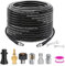 Geichan 30M/100FT High Pressure Drain Hose, Sewer Jetter Kit Pressure Washer Drain Pipe Hose Cleaning Kit Come with Adapters for Karcher K2-K7 Series,Bosch,LAVOR Household Use Pressure Washer