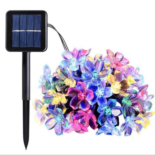 XVZ Catena di luci solari per esterni, 4 m, 20 LED, a energia solare, IP65, impermeabile, 8 modalità, per balcone, giardino, terrazza, alberi, matrimoni, feste