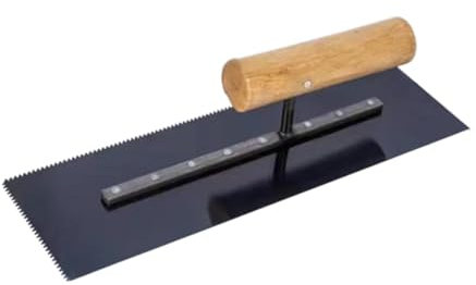 perfk Herramienta de mano de la llana de enlucido Ligero con un diente de de 2 mm Herramienta de piso de madera de acabado plano para baldosas de