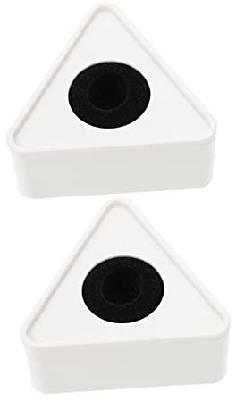 Toddmomy 2pcs Portable Triangle Cube Microphone Flag Stations for Interviews Pvc Design for Broadcasting and Audio Recording Studios for Branding