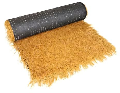 Rotolo Di Paglia Di Palma 10M/20M Simulazione Del Tetto Di Paglia in Plastica Pe Piastrella in Erba Ignifuga per Tiki Bar Giardino Hawaiano Gazebo Cabina Copertura(Size:0.5*10m(1.6*32.8ft))