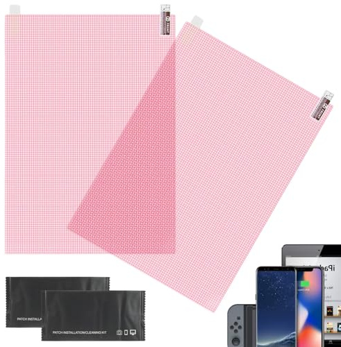 LYMISPIYA 2 Pièces Film de Protection Écran Universel Découpable 295 x 210 mm, HD Protection pour Tablette, GPS, Appareil Photo, Anti-empreintes Digitales, Résistant aux Rayures et Haute Sensibilité