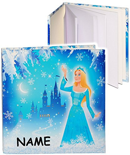 alles-meine.de GmbH Notizbuch/Tagebuch - Prinzessin - Eisprinzessin - incl. Name - blanko weiß - 96 Seiten - Dickes Buch gebunden - Reisetagebuch/Poesiealbum - Softcover ..