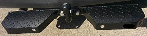 Heavy duty towstep towbar mounted double rear step van, 4x4, Commercial Black