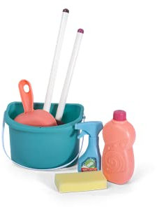 JoyKip Putzset Rollenspiel für Kinder ab 3 Jahren, Reinigung Putzmittel mit Besen Mop Schaufel und Eimer, Spielzeug für Jungen und Mädchen