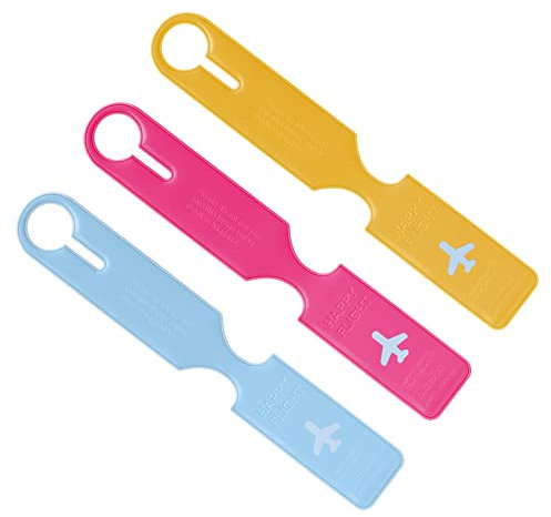 flintronic 3 Stück Gepäckanhänger, Kofferanhänger mit Adressschild, Namenschild, Koffer Handtaschen ID DEtikett Reisezubehör für verheiratete Männer Frauen Paare Hochzeit Reisegeschenk