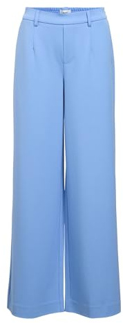 OBJECT OBJLISA Wide Pant Noos Pantaloni di Stoffa, Dark Denim, 50 Donna