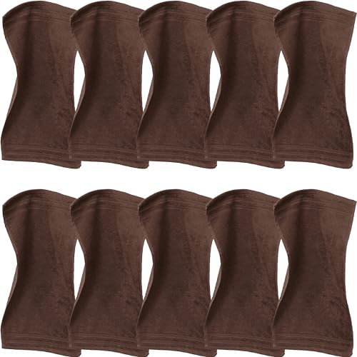 Erwin Müller Gästetuch Heidelberg 10er- Pack, 100% Baumwolle braun Größe 30x50 cm - weiche Qualität, saugstark und strapazierfähig - praktisch durch Schlaufe
