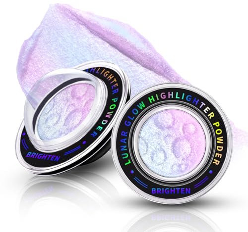 Noerrors Multichrome Lidschatten Highlighter-Palette, Glitzer, Schimmer, Chamäleon-Einzelfarben mit Farbwechsel-Holographie-Creme-Pulver, Körper-Gesicht-Innere-Winkeleffekt-Lidschatten #02