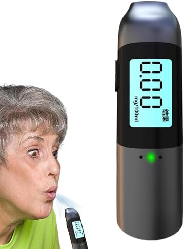 Professionell alkotestare, alkoholtestare,LED-skärm digital alkomätare | Kontaktlös alkotestare för bilkörning, bärbar högprecisions alkoholtestare med digital LED-skärm