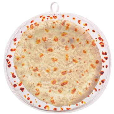 Omelettvärmare för mikrovågsugn – 30,5 cm (12 tum) värmedukhållare, isolerad mat för pizzarullar, hemfest, familjefest, matsal