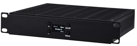GeeekPi 10-tums 1U Rackmount kylfläkt fack med OLED-skärm, 4pcs 80mm aktiva fläktar för 10 tums Mini Server Rack, kompatibel med DeskPi RackMate T0/T1/T2/T0 Plus/T1 Plus/TL1