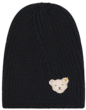 Steiff Girl's Bommel Beanie-Mütze, Navy, 51