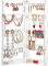 Kurtzy Organizer Gioielli Pieghevole in Acrilico - 8 Livelli e 2 Pannelli - Porta Orecchini, Bracciali e Collane - Per 64 Paia di Orecchini - Porta Gioielli Espositore Trasparente