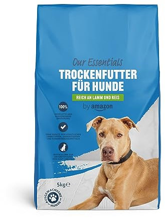 by Amazon Trockenfutter für Hunde, Reich an Lamm und Reis, 5kg