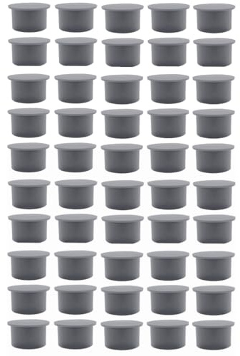 Poolzilla [50 Gray Pool Safety Fence Hole Cover | 1 OD Patio Ground Caps